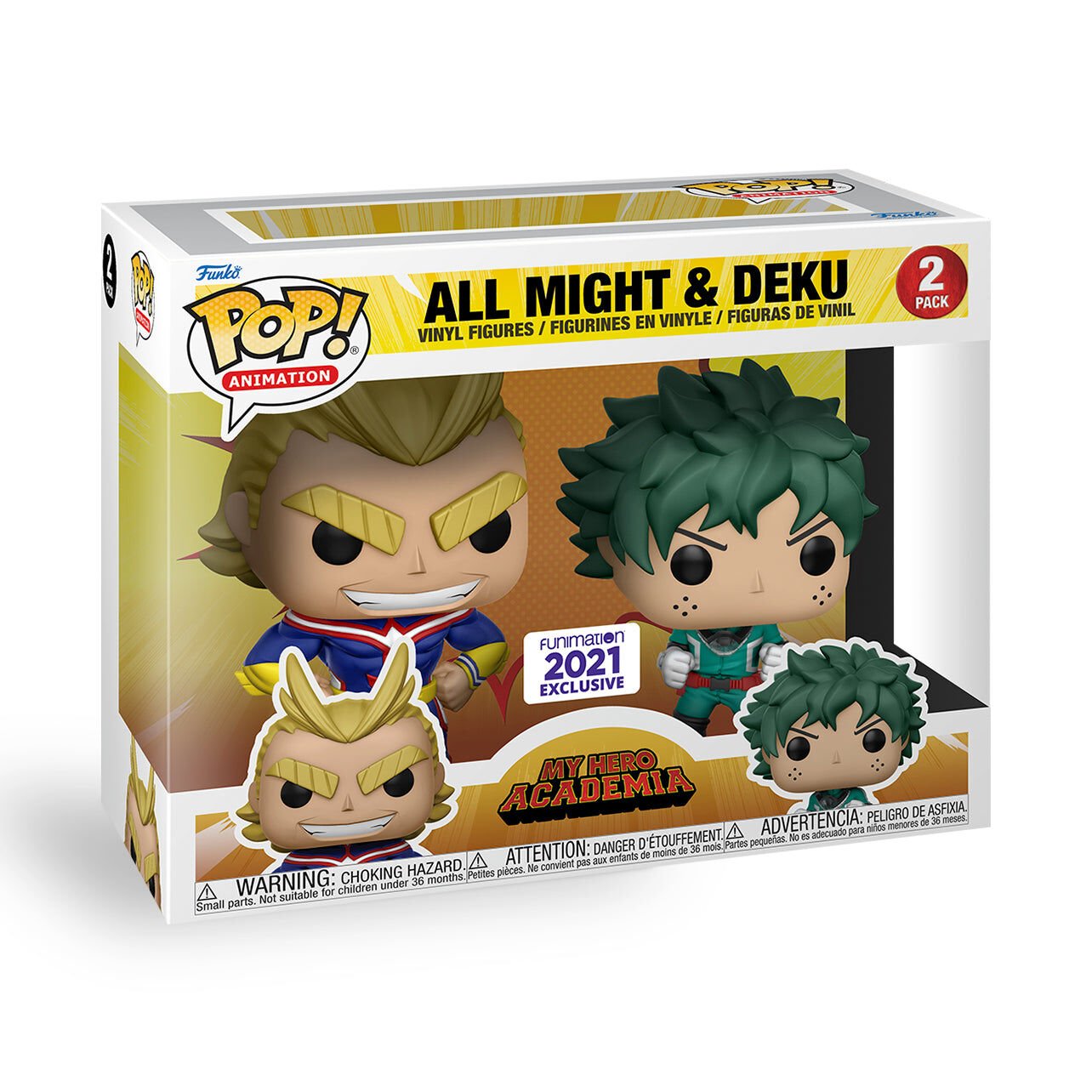My Hero Academia - All Might & Deku 2-Pack Funko Pop! image number 1